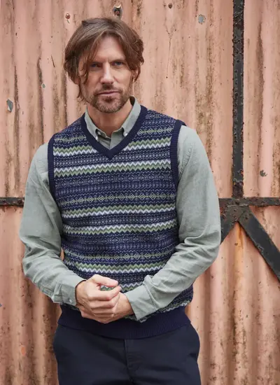 Mens Fairisle Slipover